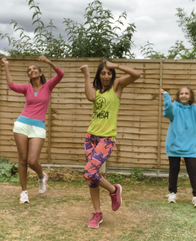 Ila Dancing With Her Daughters
